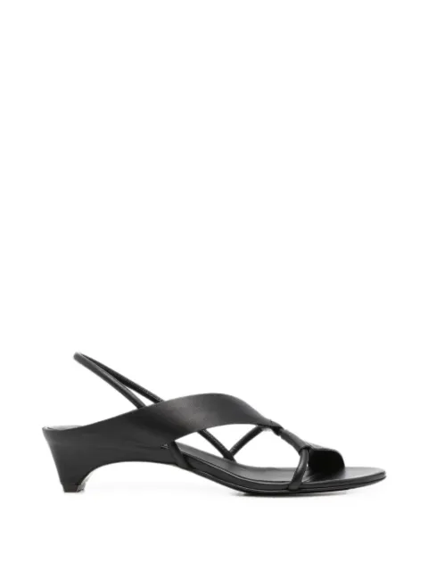Del Carlo leather slingback sandals
