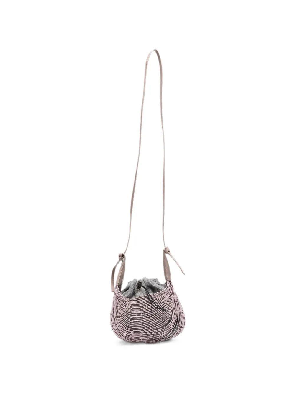 Mariana Mendez Bowl cage-effect shoulder bag - Grey