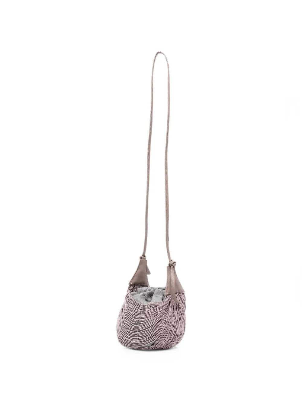 Mariana Mendez Bowl schoudertas met kooi-effect Grijs