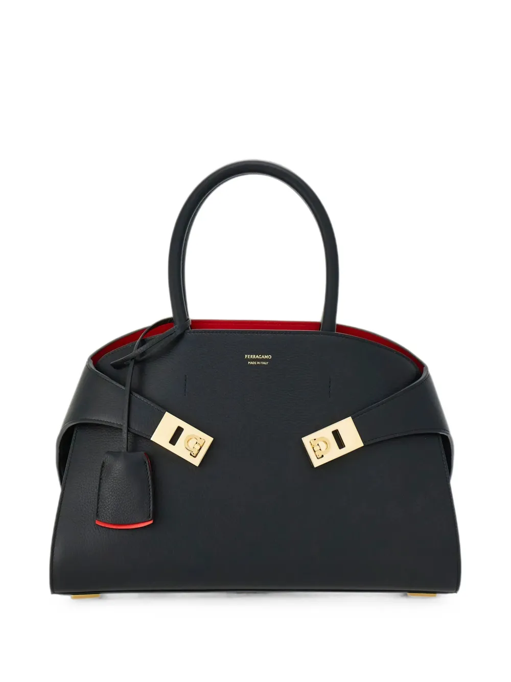 Ferragamo Hug leather tote bag - Black