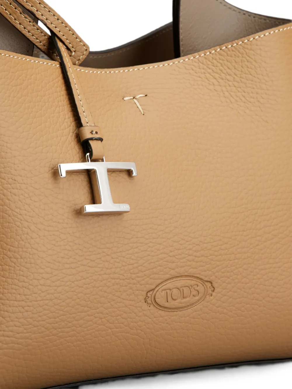Tod's Kleine leren shopper Bruin