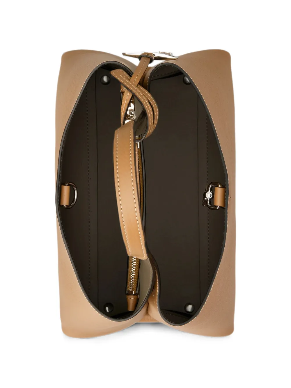 Tod's Kleine leren shopper Bruin
