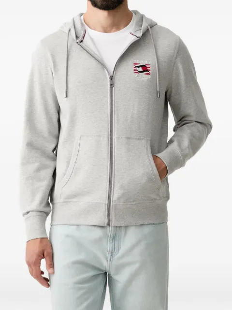 Tommy Hilfiger hoodie con logo bordado y cierre