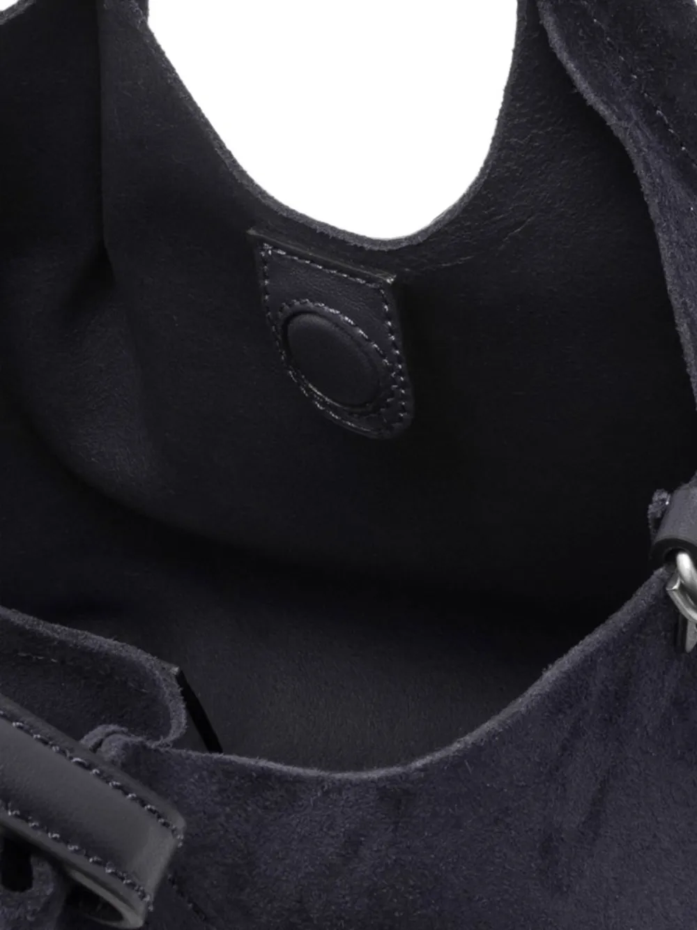 GIANNI CHIARINI Dua suède shopper met logoplakkaat Blauw