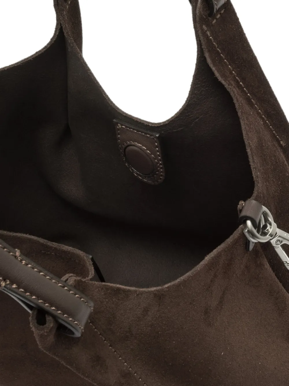 GIANNI CHIARINI Dua shopper met logo-patch Bruin
