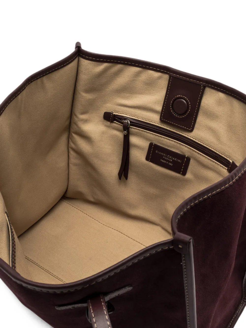 GIANNI CHIARINI Marcella suède shopper Rood