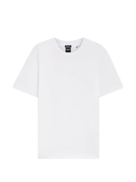 BOSS logo-embroidered T-shirt