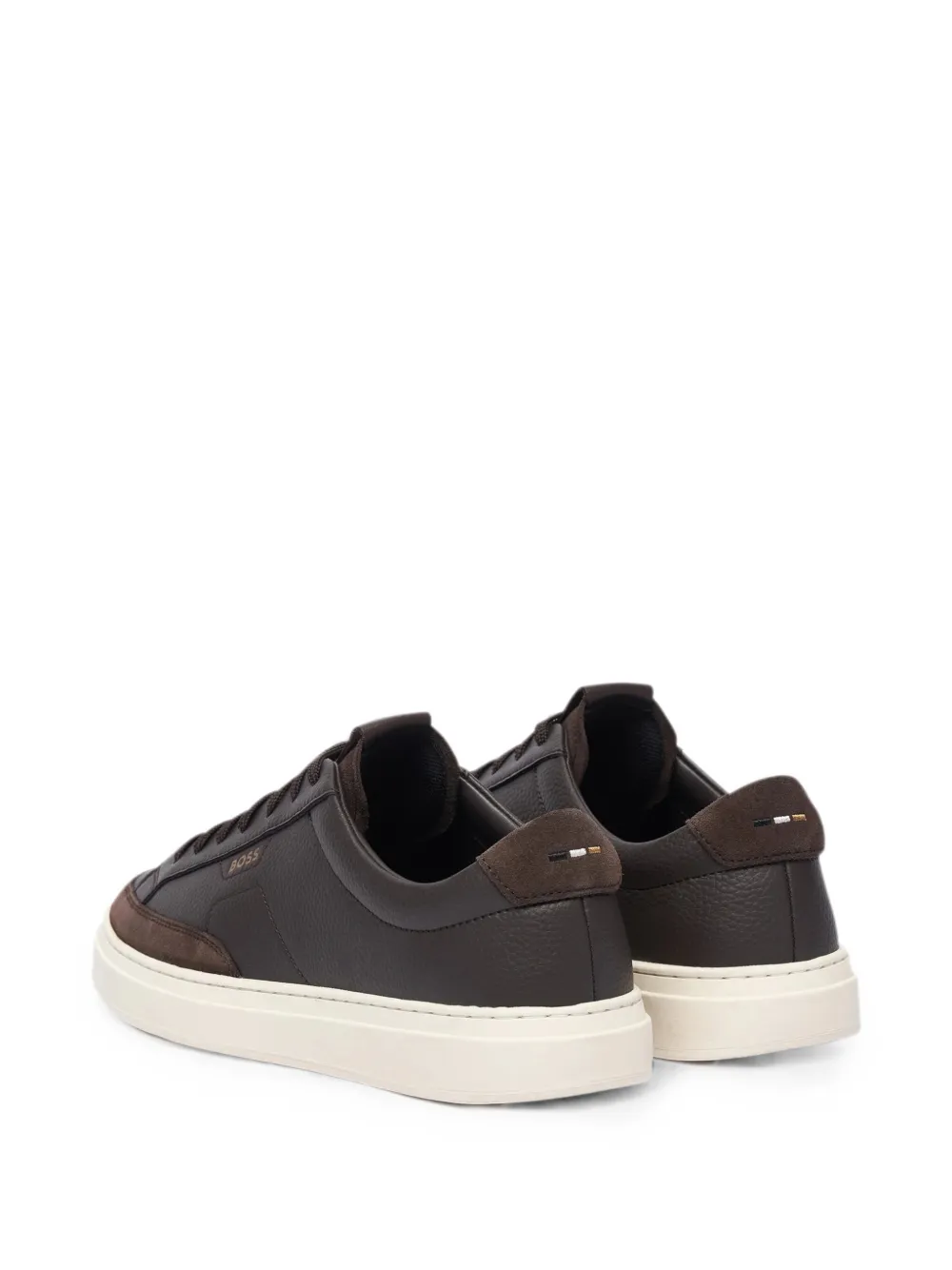 BOSS panelled leather sneakers Bruin