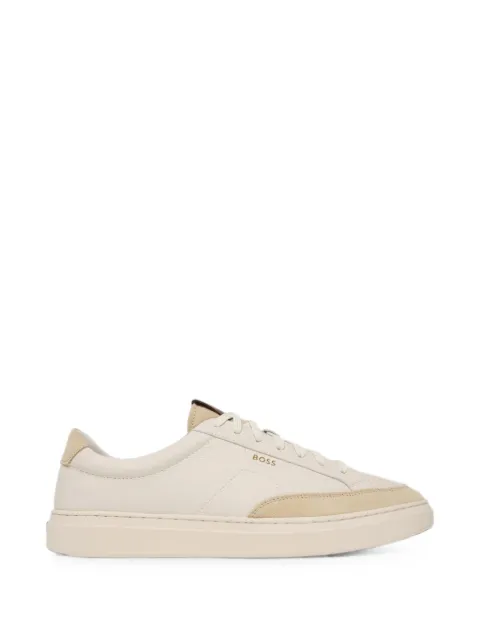 BOSS logo-print panelled sneakers
