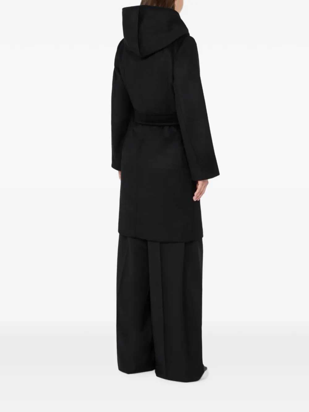 Max Mara Jas met capuchon Zwart