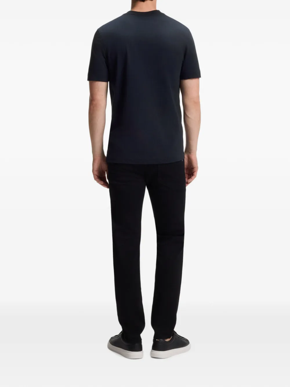 BOSS T-shirt met logoprint Blauw