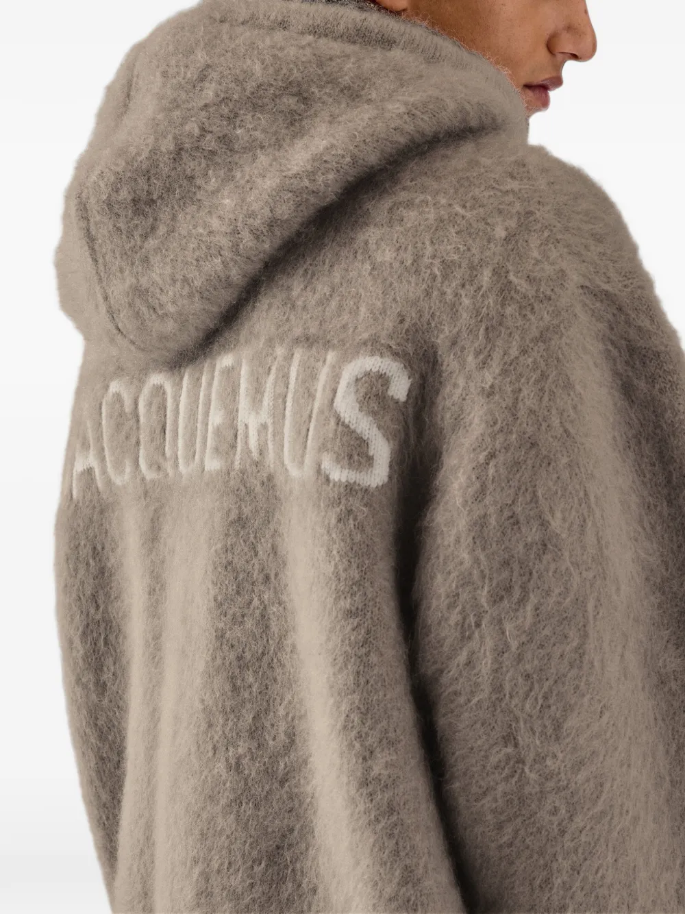 Jacquemus The Nuvola zipped cardigan Beige