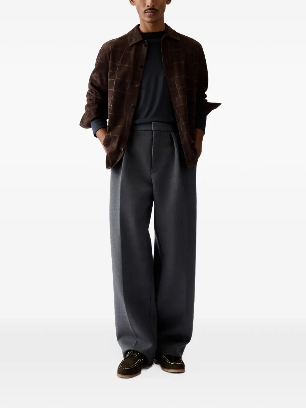 Jacquemus The Citta pleated tailored trousers Grijs