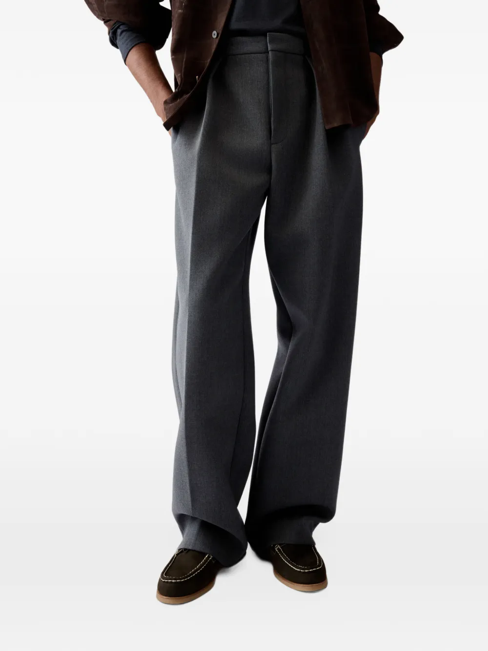 Jacquemus The Citta pleated tailored trousers Grijs