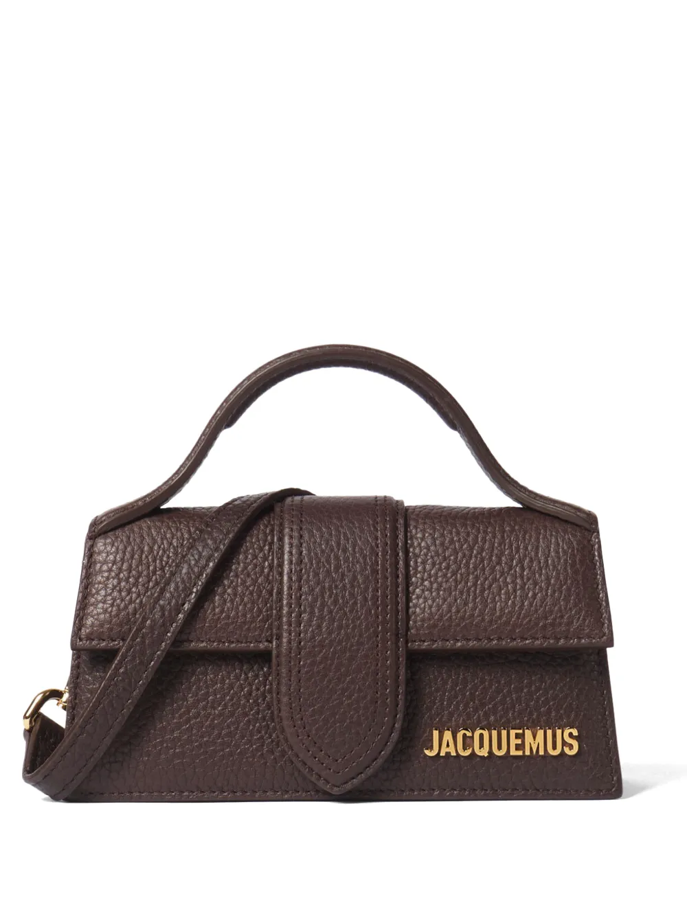 Jacquemus The Bambino grained bag - Brown