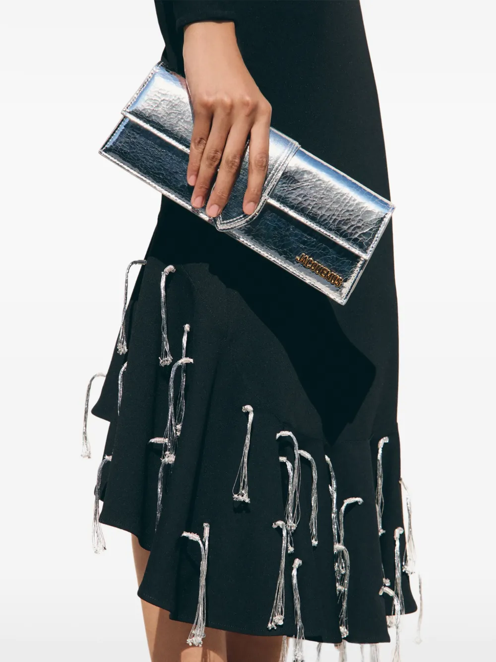 Jacquemus The Bambino clutch bag Zilver