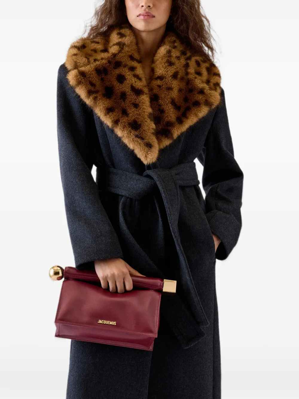 Jacquemus The Rond Carré clutch Rood