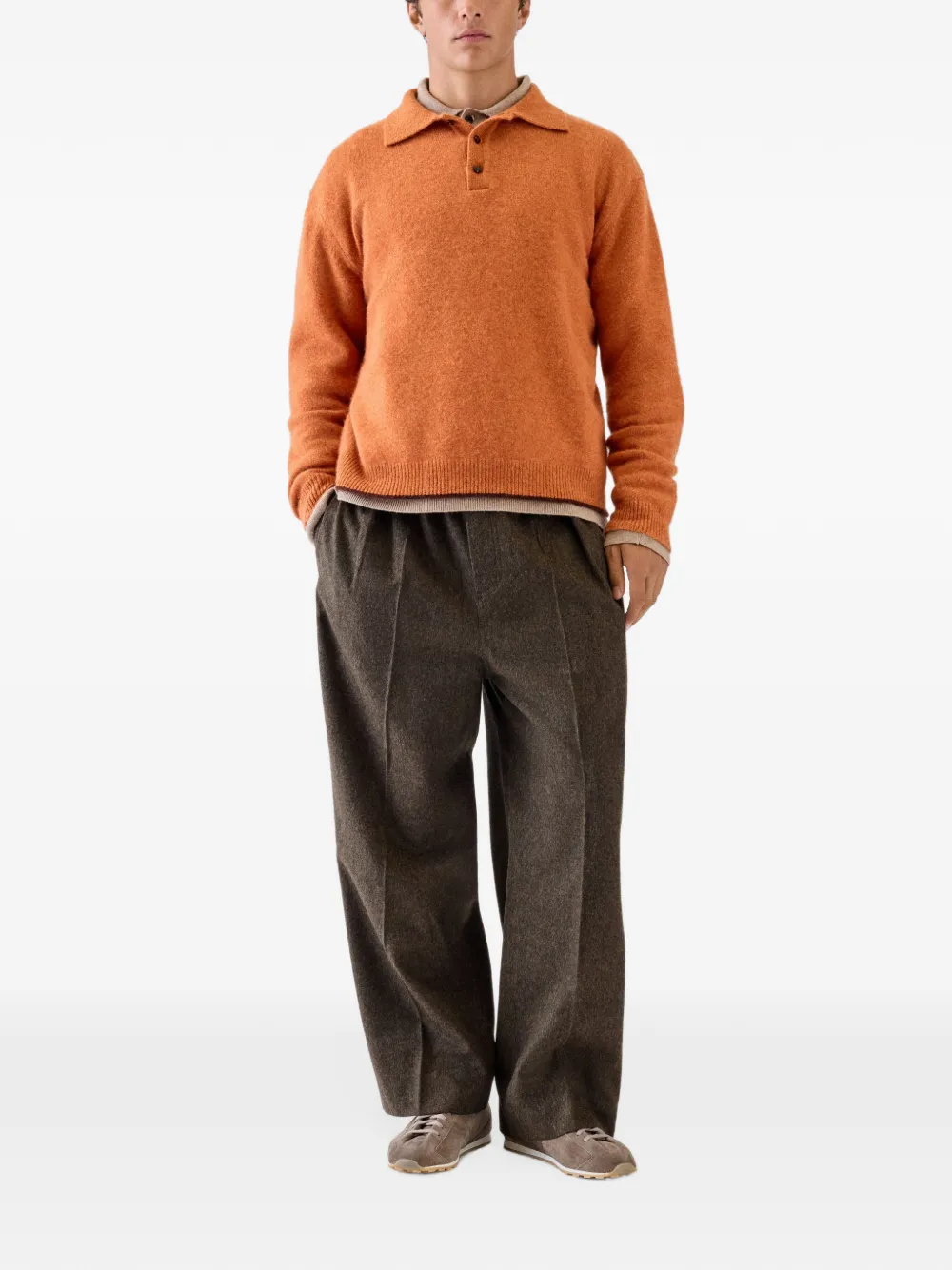 Jacquemus The Cachemire polo shirt Oranje