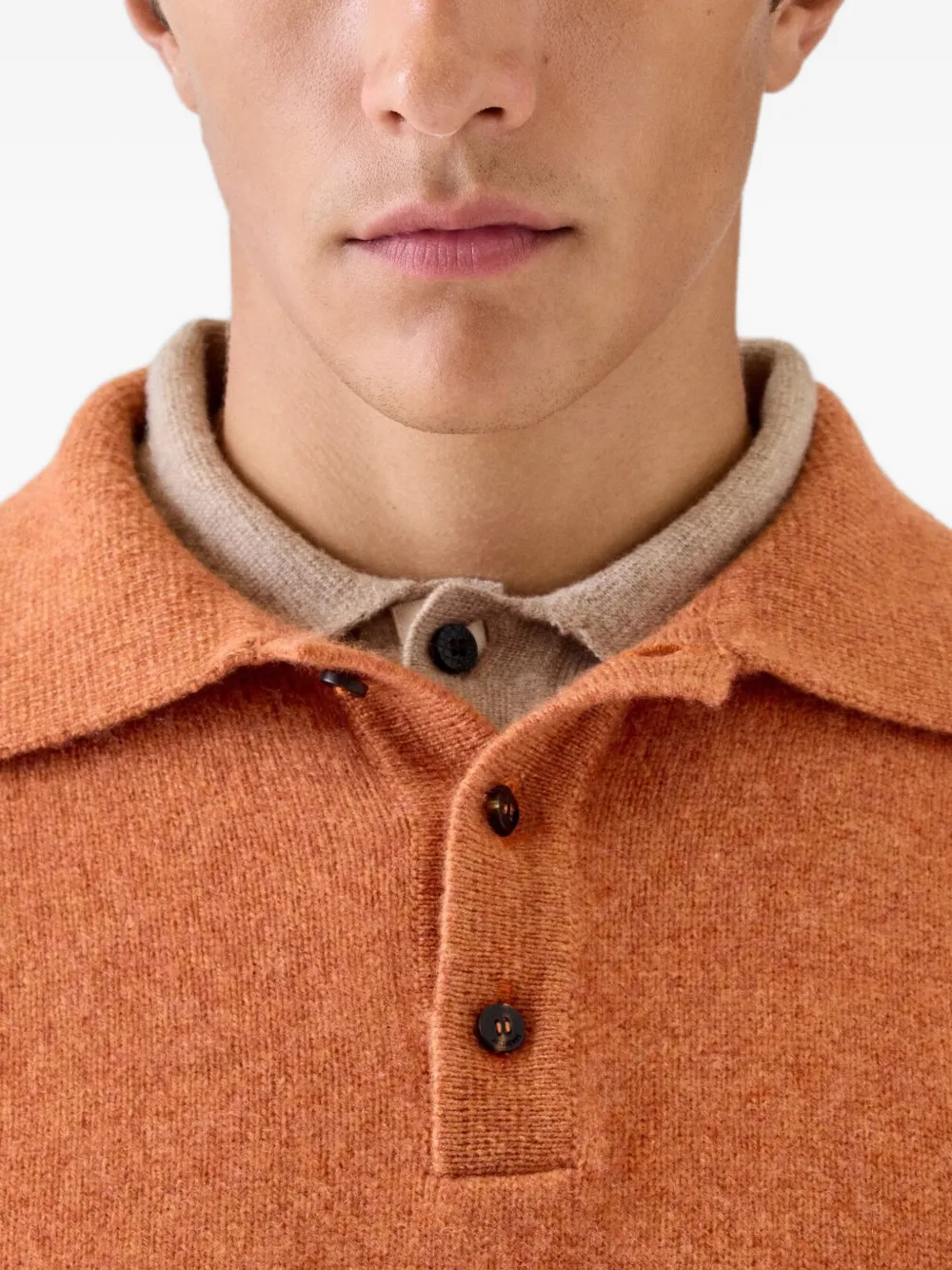Jacquemus The Cachemire polo shirt Oranje