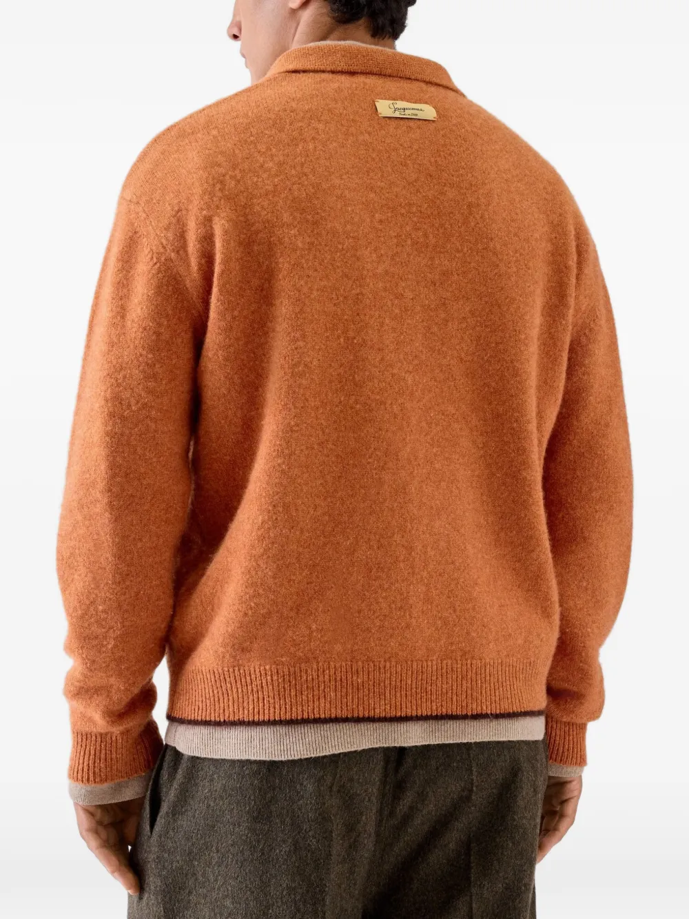 Jacquemus The Cachemire polo shirt Oranje