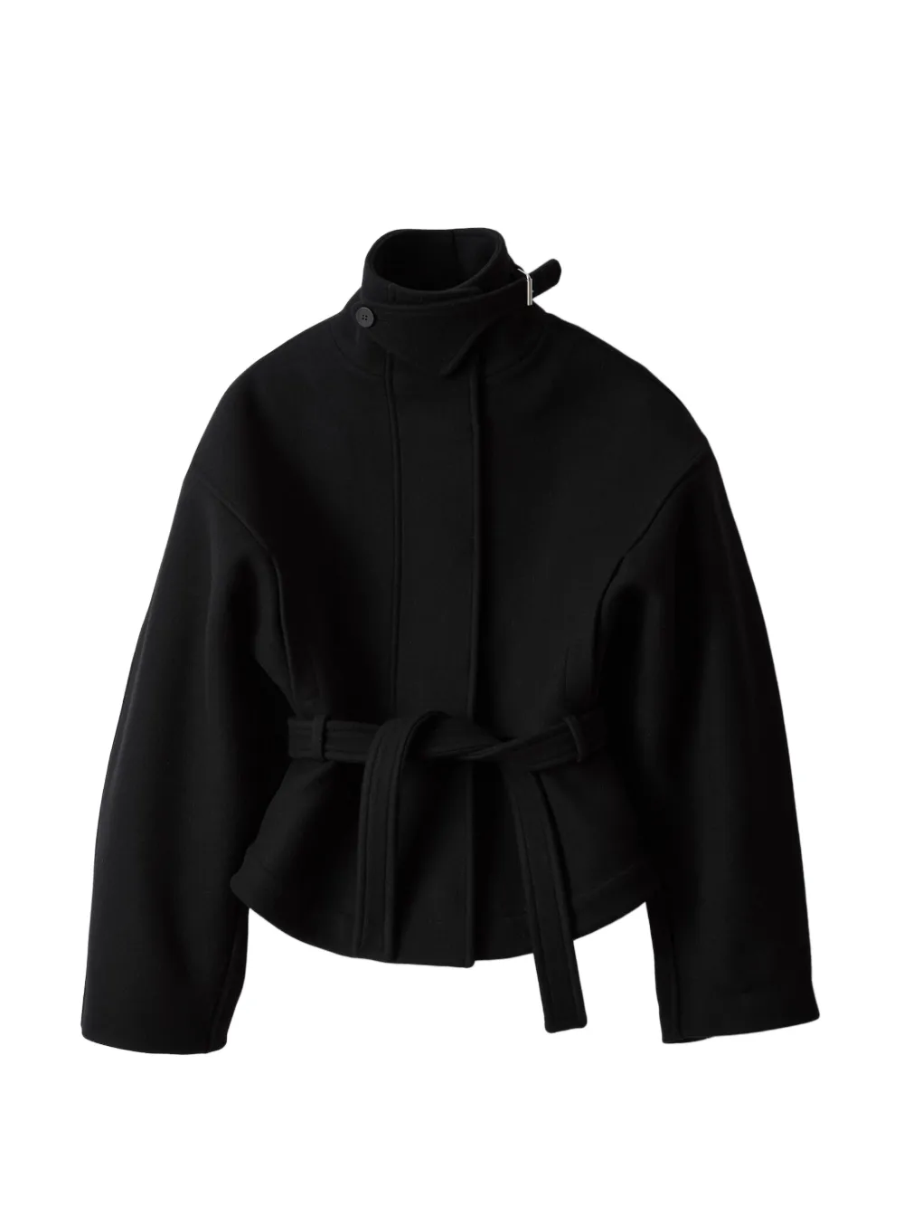 Jacquemus The Ciro coat in virgin wool cloth - Black
