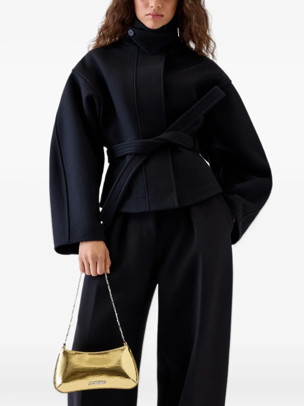Jacquemus The Small Bisou Chaîne shoulder bag Geel