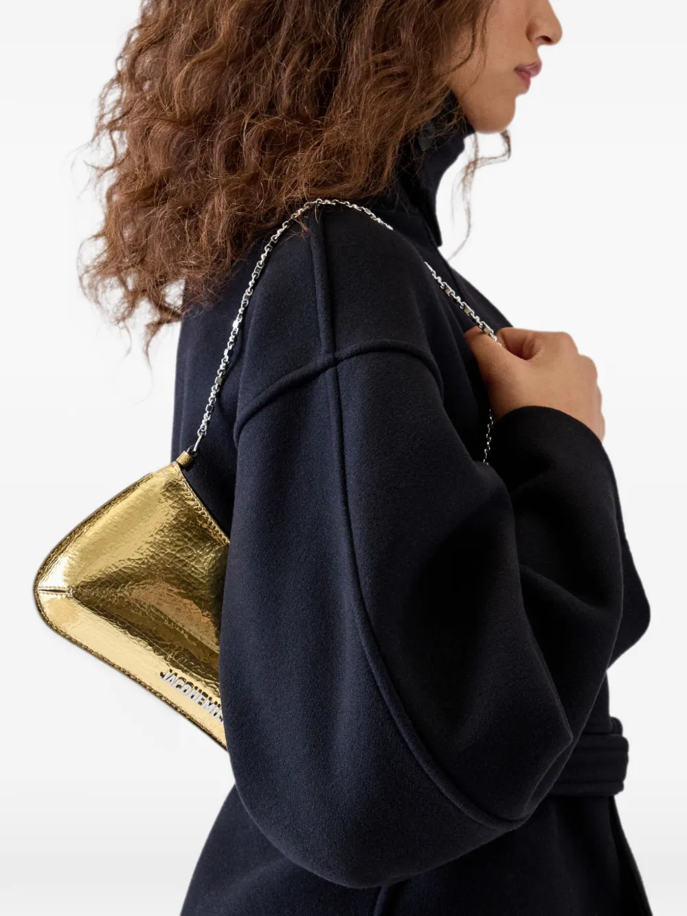Jacquemus The Small Bisou Chaîne shoulder bag Geel
