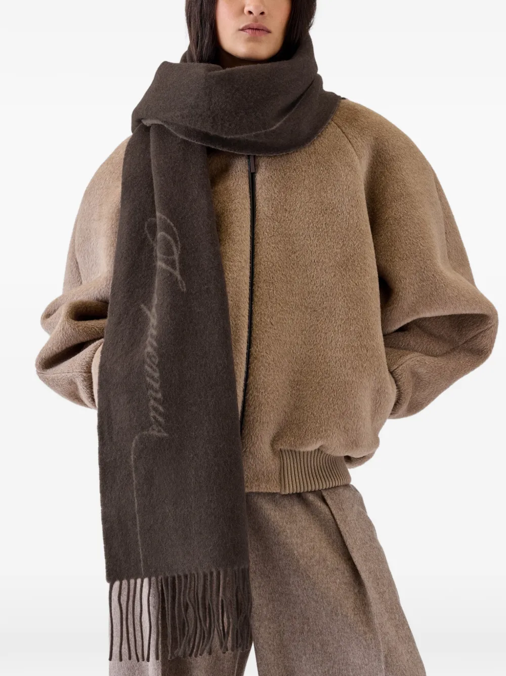 Jacquemus The Citta scarf Bruin
