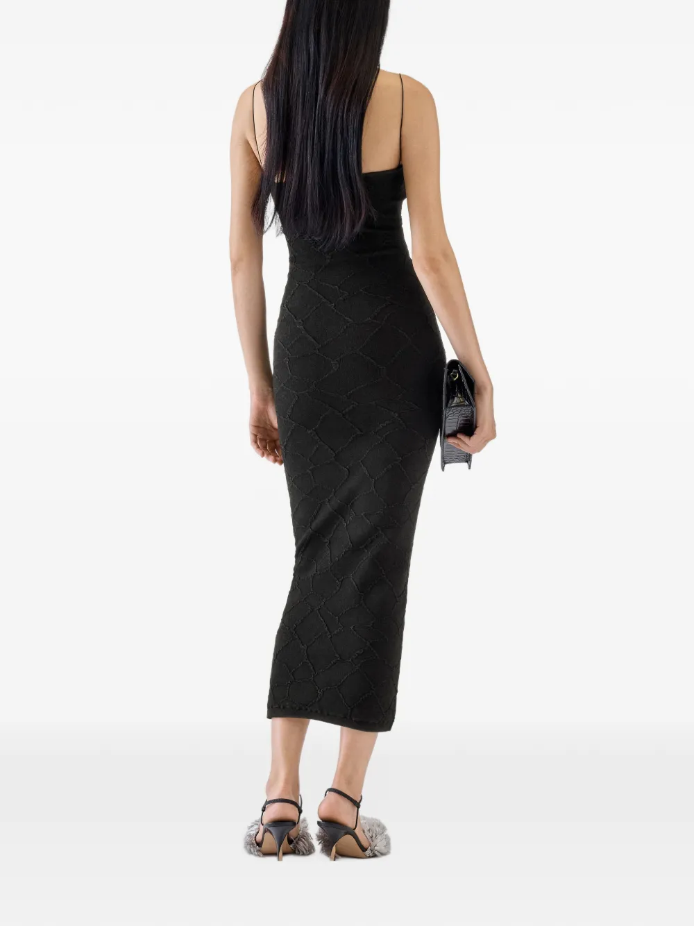 Jacquemus The Giraffe bustier dress Zwart