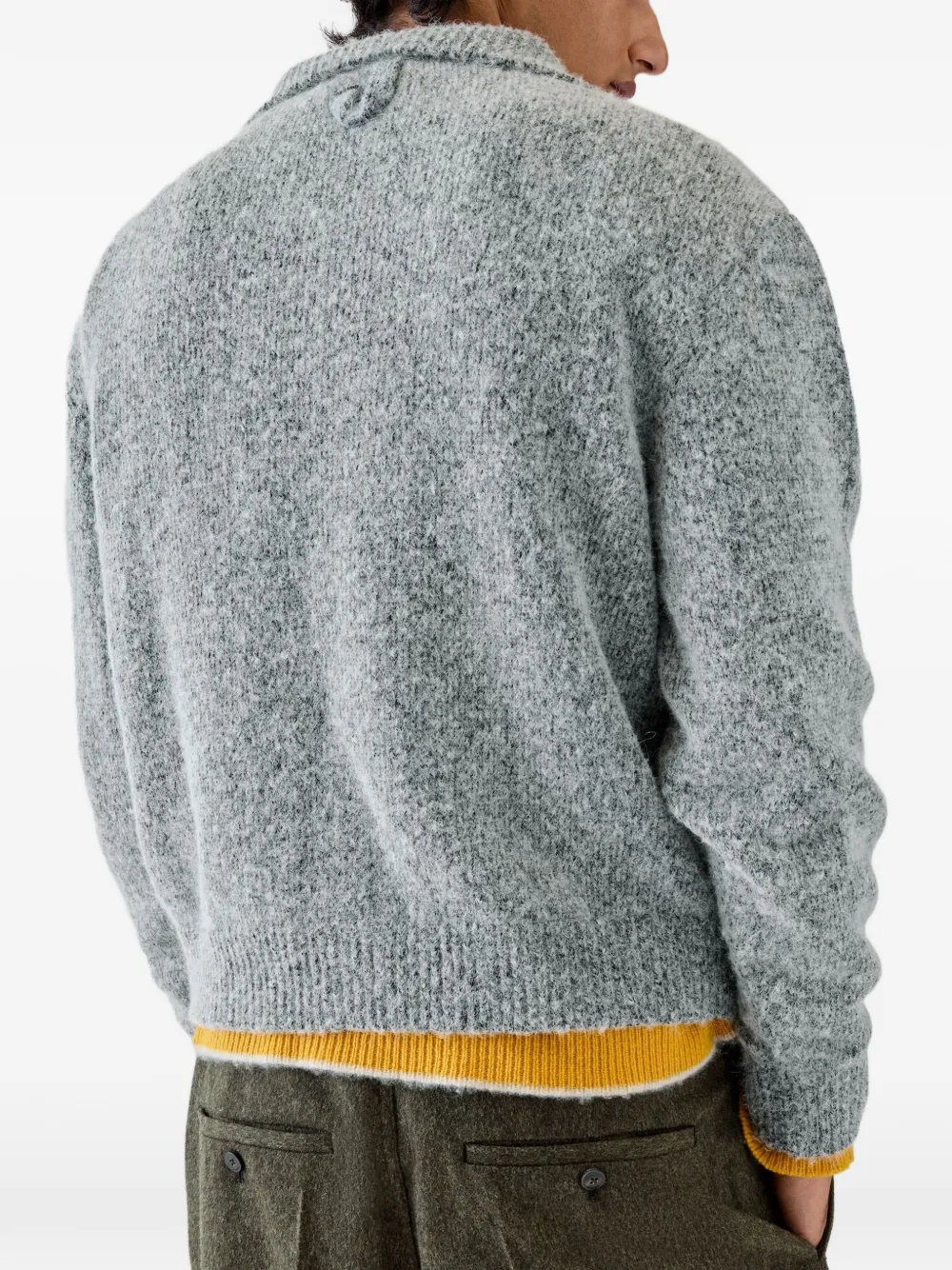 Jacquemus The Pilu trucker-collar sweater Grijs