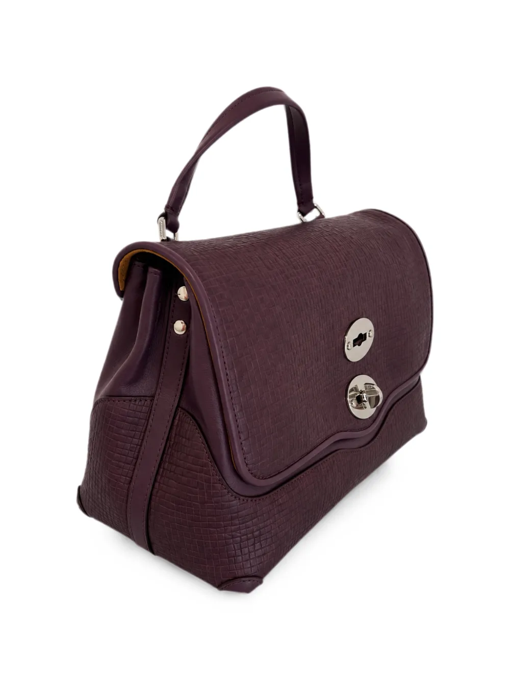 Zanellato Kleine Postina shopper met textuur afwerking Bruin