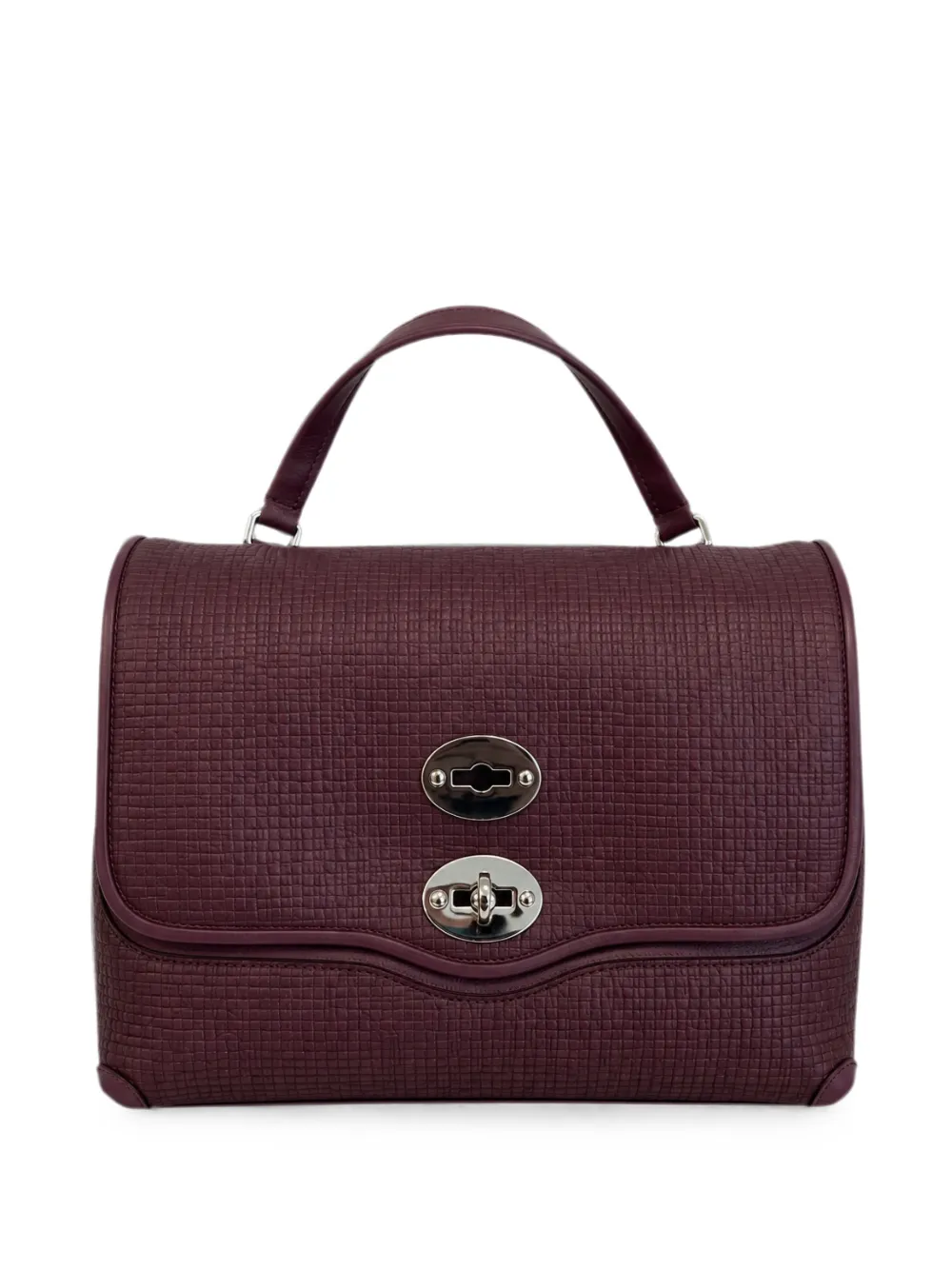 Zanellato small Postina textured-finish tote bag - Brown