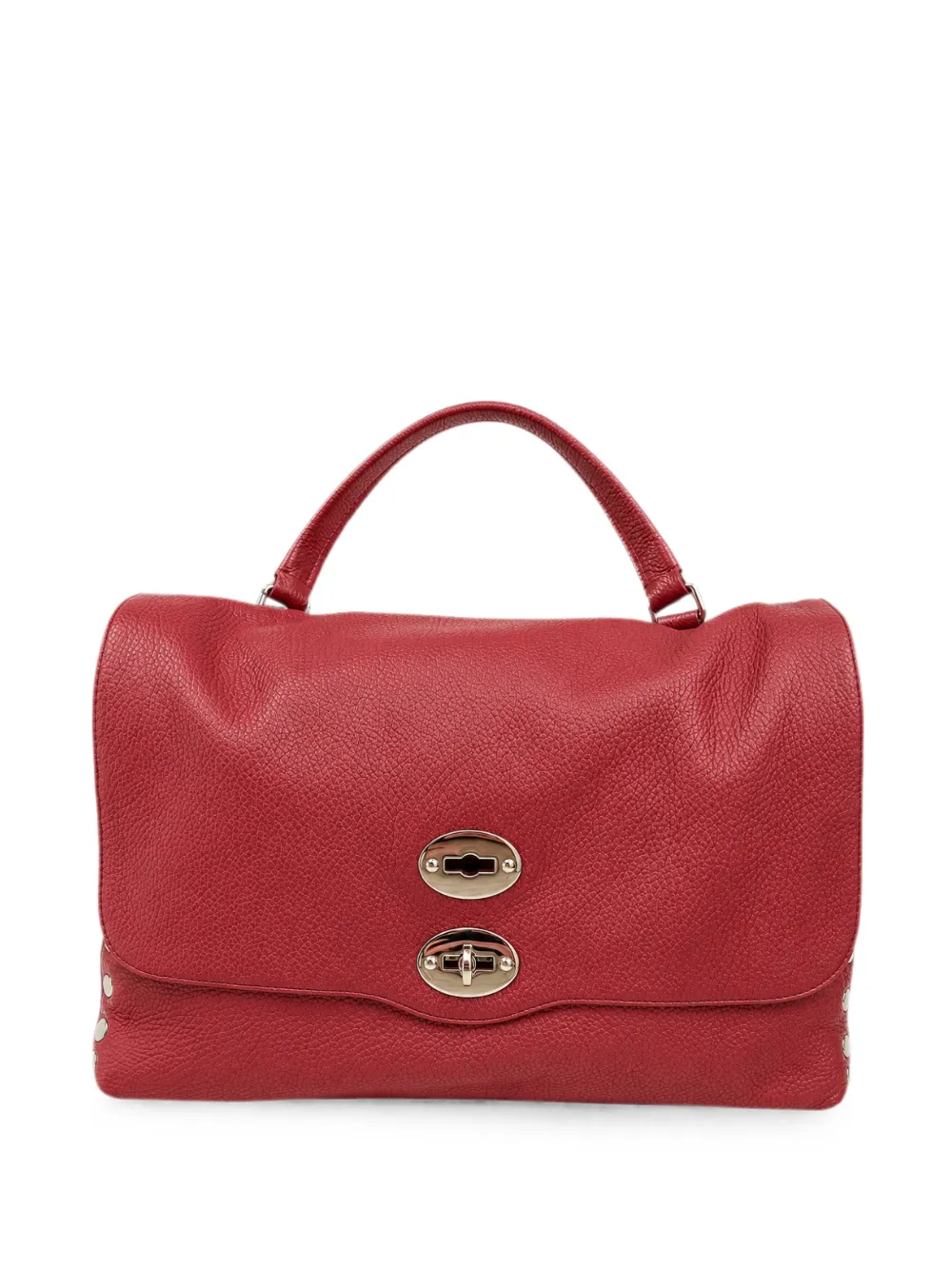 Zanellato medium Postina stud-embellished shoulder bag - Red