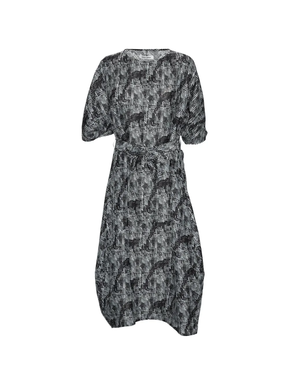 Henrik Vibskov graphic-print dolman-sleeve dress - Black