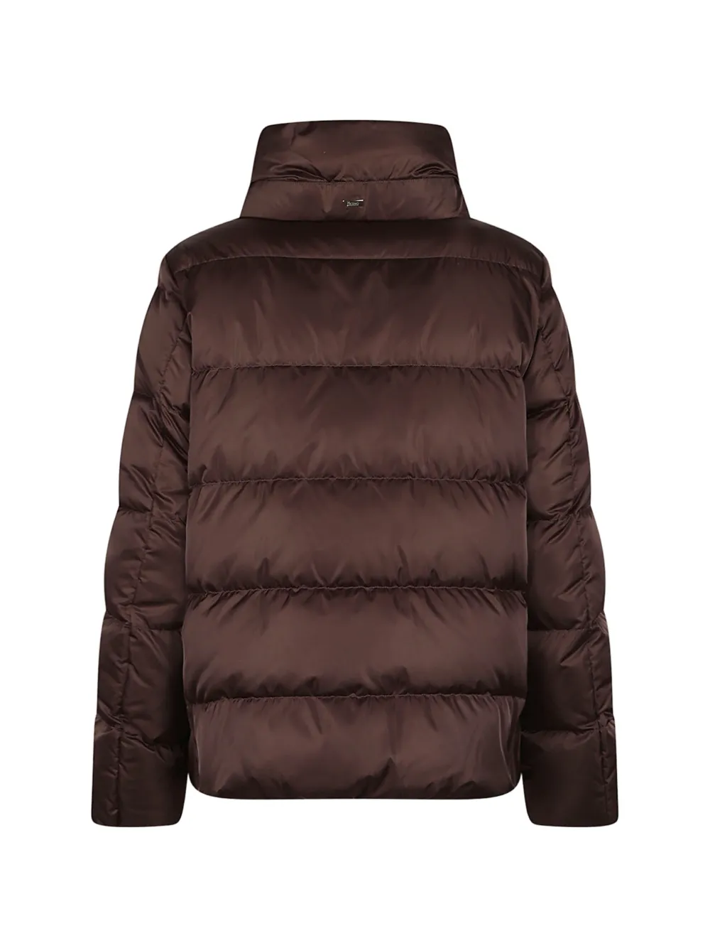 Herno Long-sleeved Padded Jacket In Brown