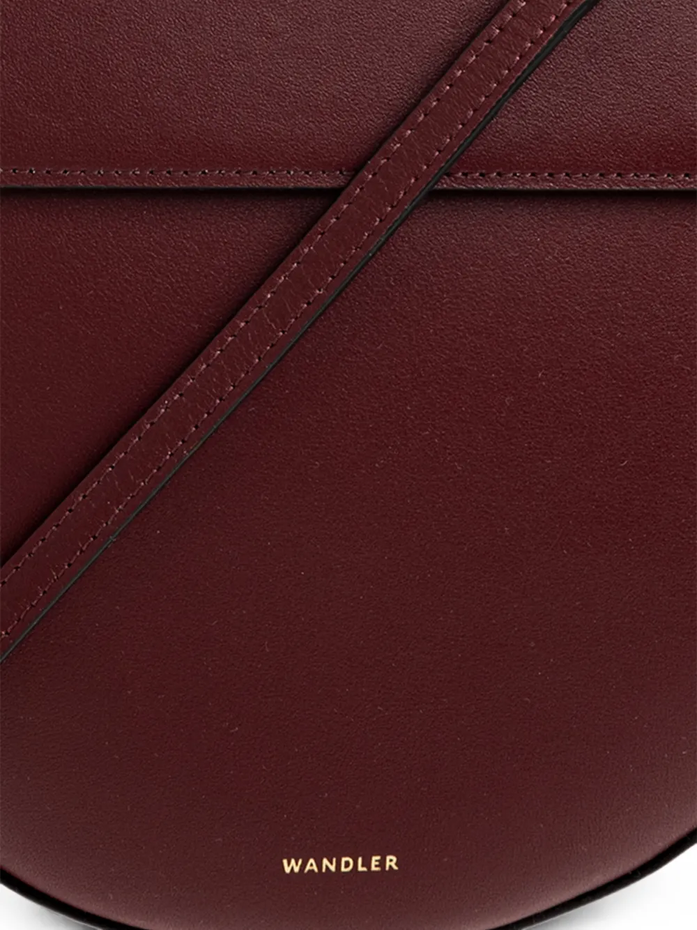 Wandler Kleine Hortensia leren shopper Rood