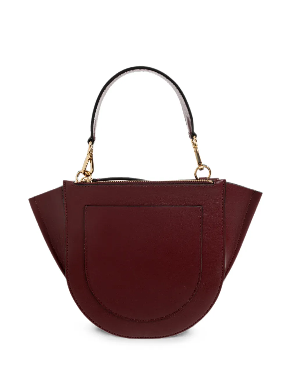 Wandler Kleine Hortensia leren shopper Rood