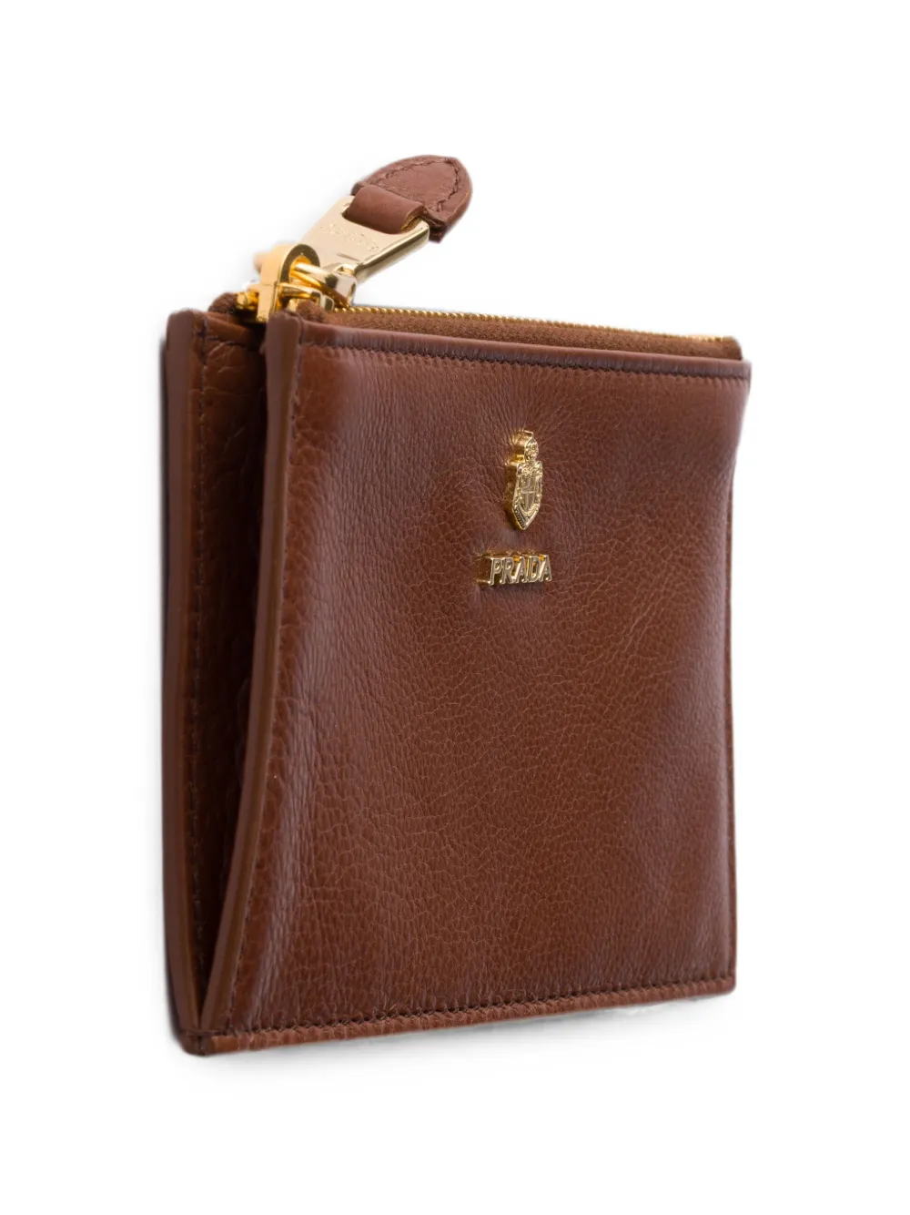 Prada Leren pasjeshouder Bruin