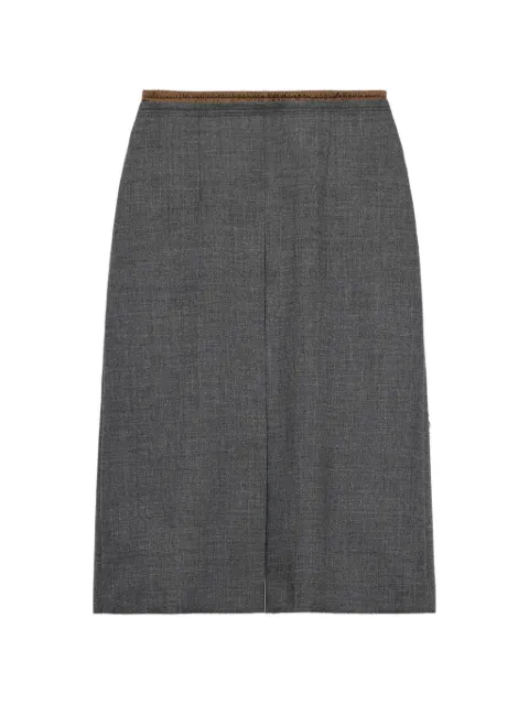 Prada rush stitch midi-skirt