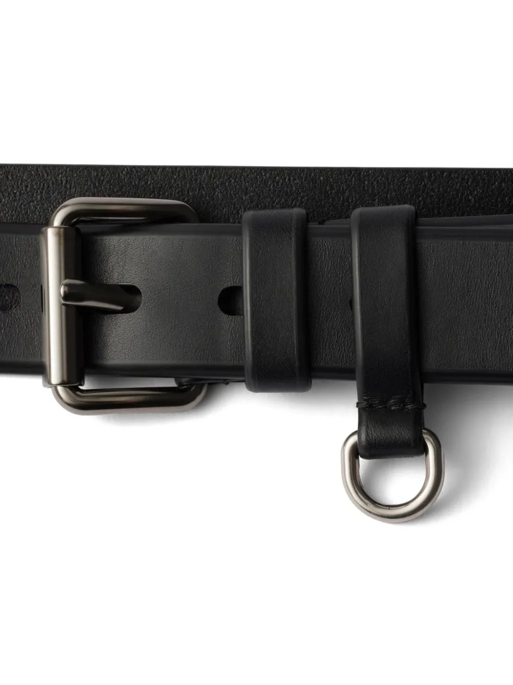 Prada Leren riem Zwart