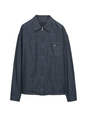 Jil Sander パッチポケット オーバーシャツ | ブルー | FARFETCH JP