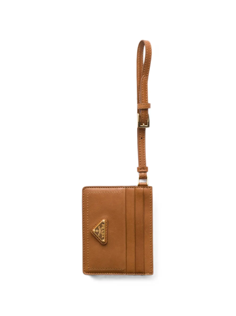 Prada Nappa-leather Card Holder In Neutral