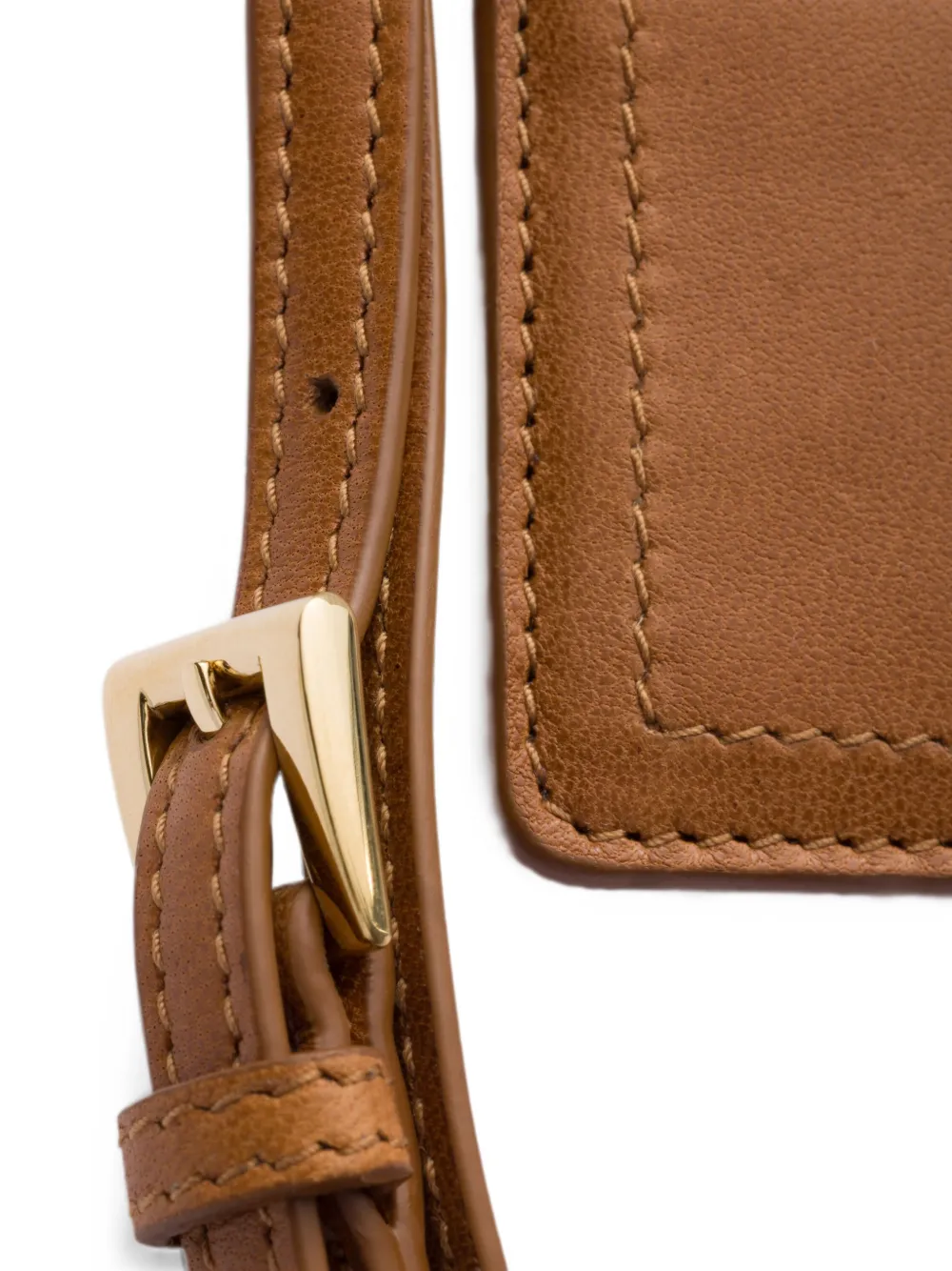 Prada Pasjeshouder van nappa leer Beige