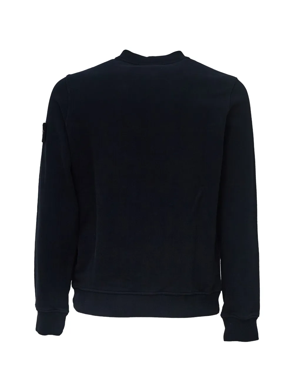 Stone Island Sweater met logopatch en zak Blauw