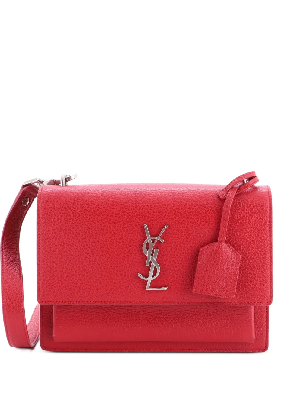 Saint Laurent Pre-Owned Borsa a tracolla Sunset media in pelle - Rosso