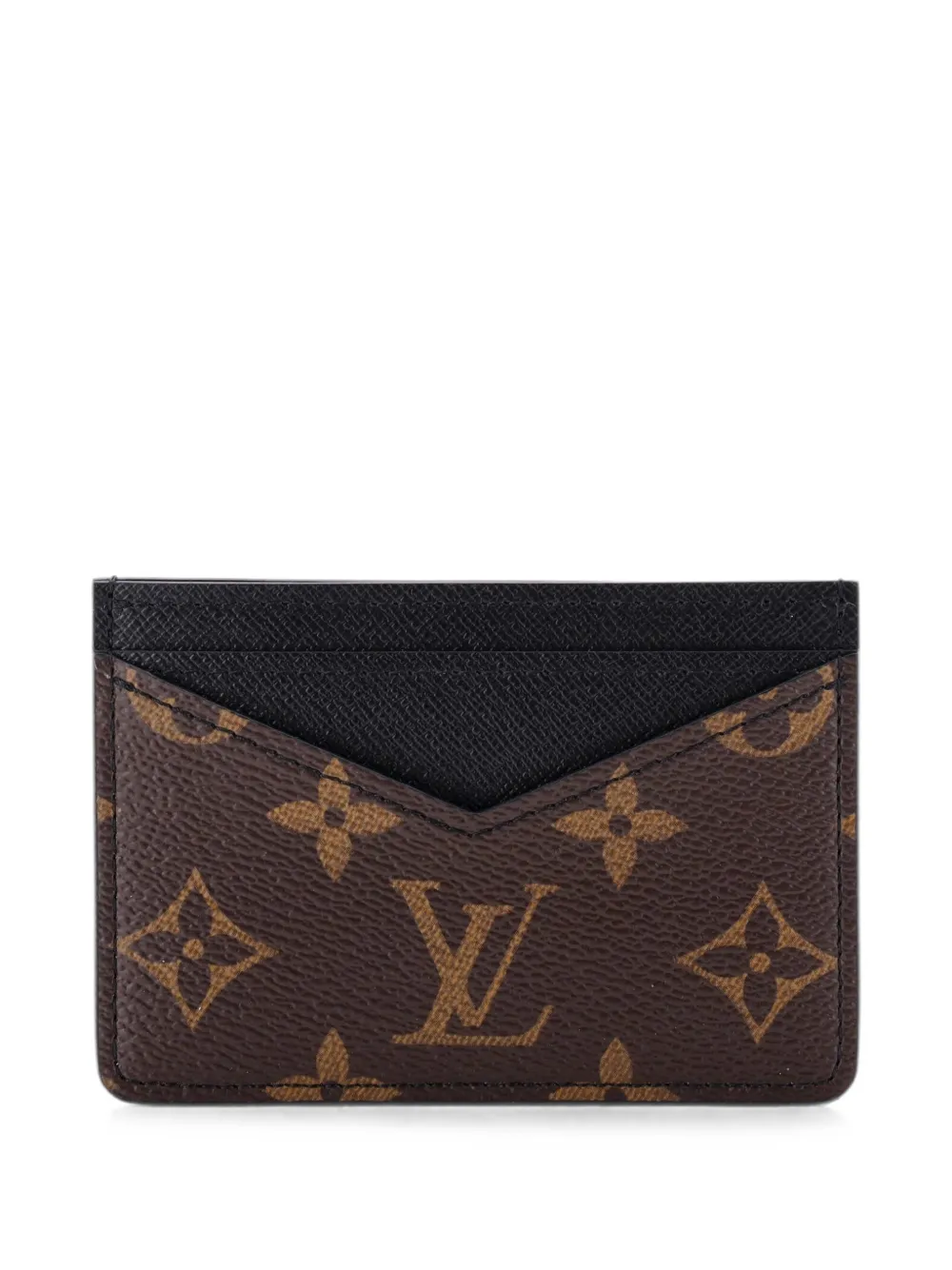 Louis Vuitton Pre-Owned Neo Macassar Monogram Canvas-Kartenetui - Schwarz