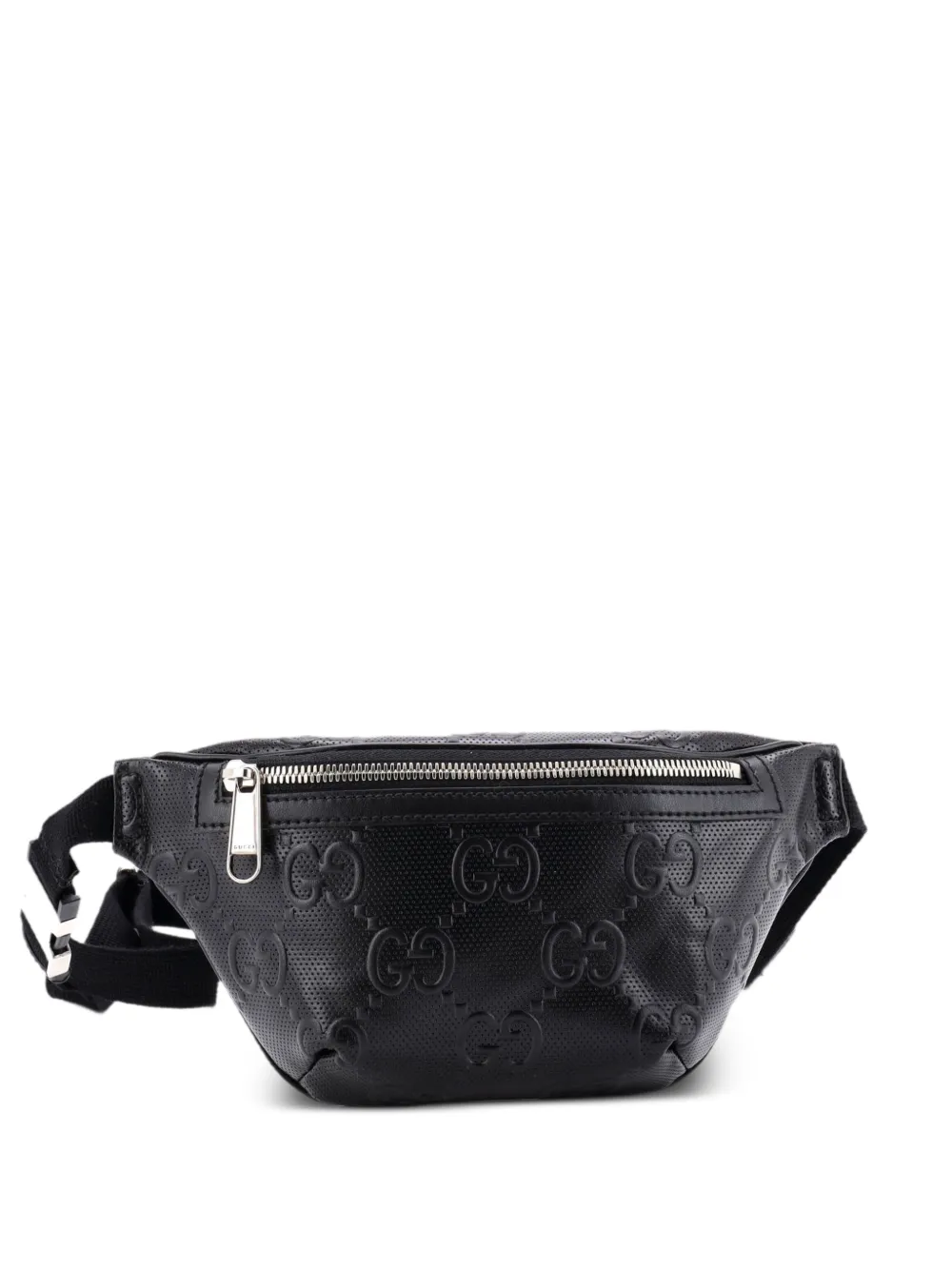 Gucci Pre-Owned Kleine Gürteltasche mit GG-Prägung - Schwarz