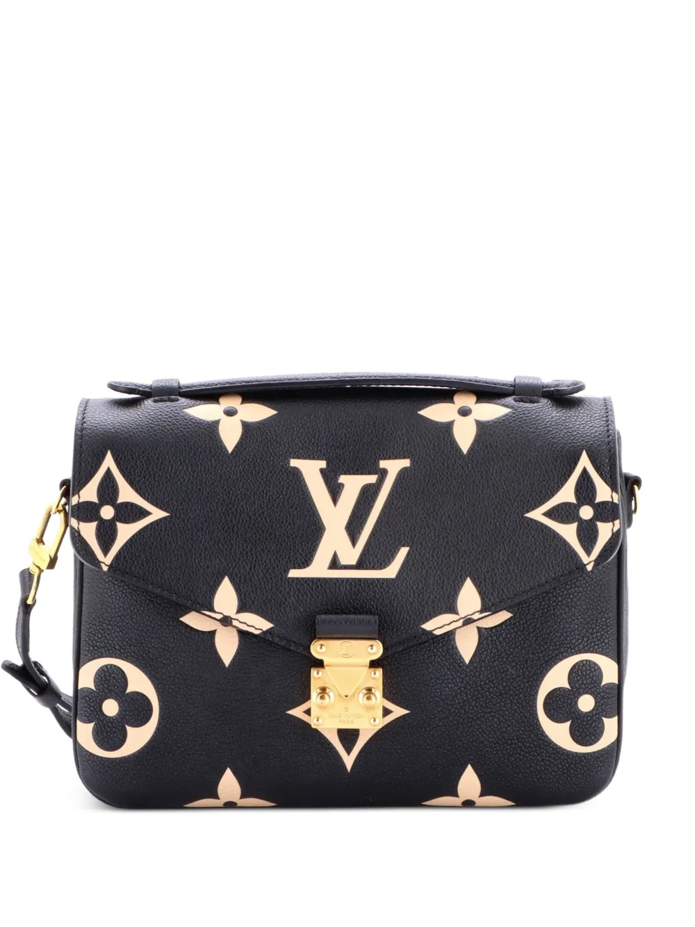 Louis Vuitton Pre-Owned Borsa a tracolla Pochette Metis Monogram Empreinte Giant bicolore - Nero