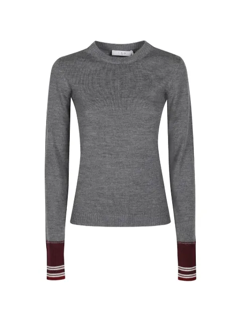 IRO Muse contrast-cuff sweater