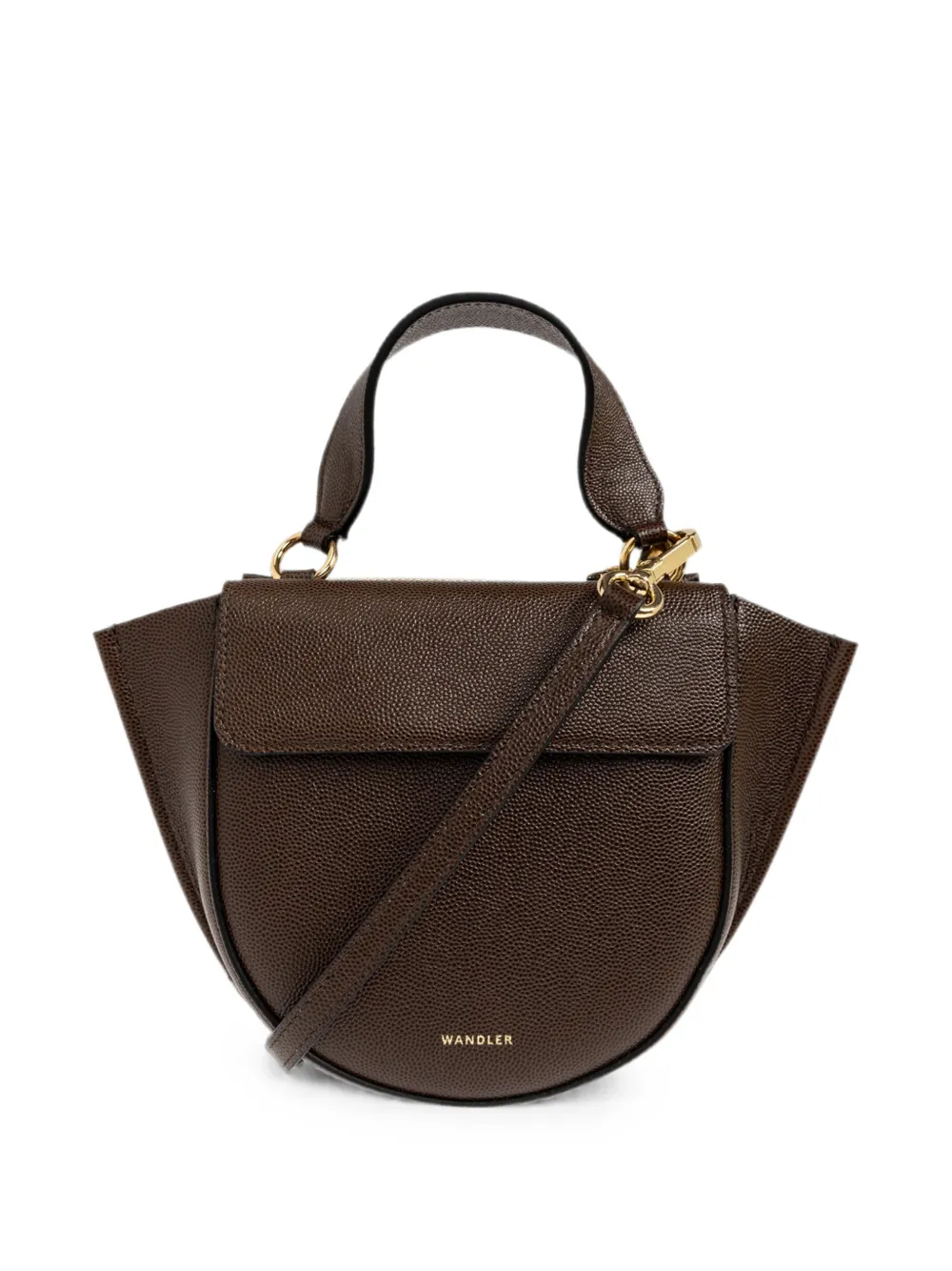 Wandler Hortensia Piccola Leather Tote Bag In Brown